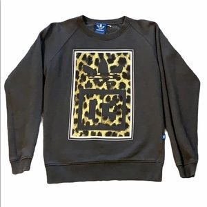 Adidas Leopard Print 03 Logo Crewneck Sweatshirt